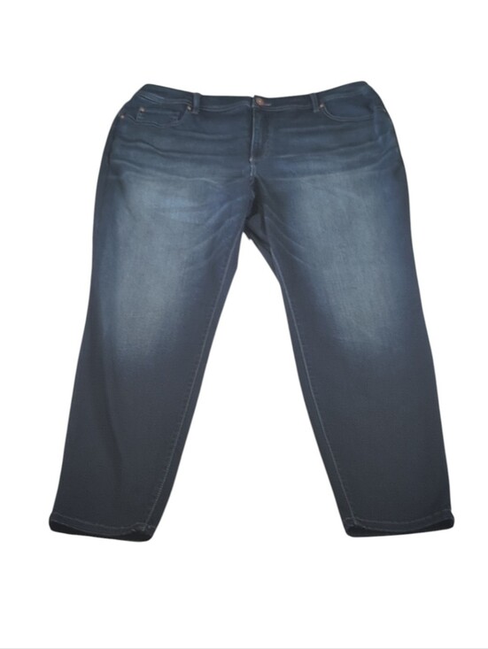 INC International Concepts Denim - INC Skinny Leg Tummy Control Dark Wash Jeans Size 24W